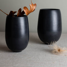 Load image into Gallery viewer, Black Porcelain, Bees Waxed Vessel