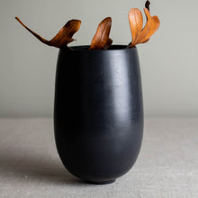 Load image into Gallery viewer, Black Porcelain, Bees Waxed Vessel