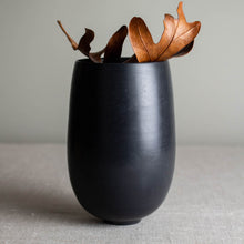 Load image into Gallery viewer, Black Porcelain, Bees Waxed Vessel