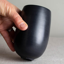 Load image into Gallery viewer, Black Porcelain, Bees Waxed Vessel
