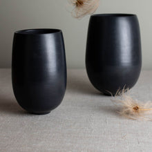 Load image into Gallery viewer, Black Porcelain, Bees Waxed Vessel