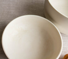 Load image into Gallery viewer, Crystalline White Matte, Set of Round Bottom Bowls