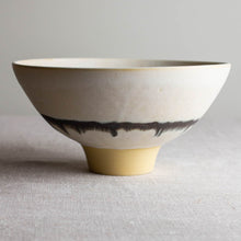 Load image into Gallery viewer, Glazed Deep Yellow Porcelain Vessel with Manganese Line
