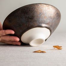 Load image into Gallery viewer, Oil Spot Bronze Glazed Vessel