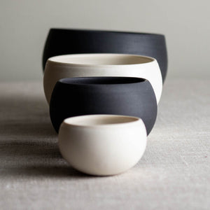 Nesting Set of 4 Wobbles in Black and White