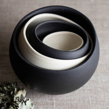 Load image into Gallery viewer, Nesting Set of 4 Wobbles in Black and White