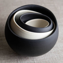 Load image into Gallery viewer, Nesting Set of 4 Wobbles in Black and White