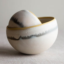 Load image into Gallery viewer, Set of Nesting Wobbles in Deep Yellow Porcelain
