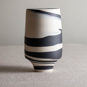 Black and White Porcelain Vessel