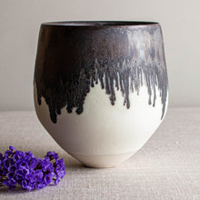 Load image into Gallery viewer, Bronze and White Glazed Vessel 10
