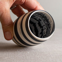 Load image into Gallery viewer, Black and White Porcelain Vessel 2
