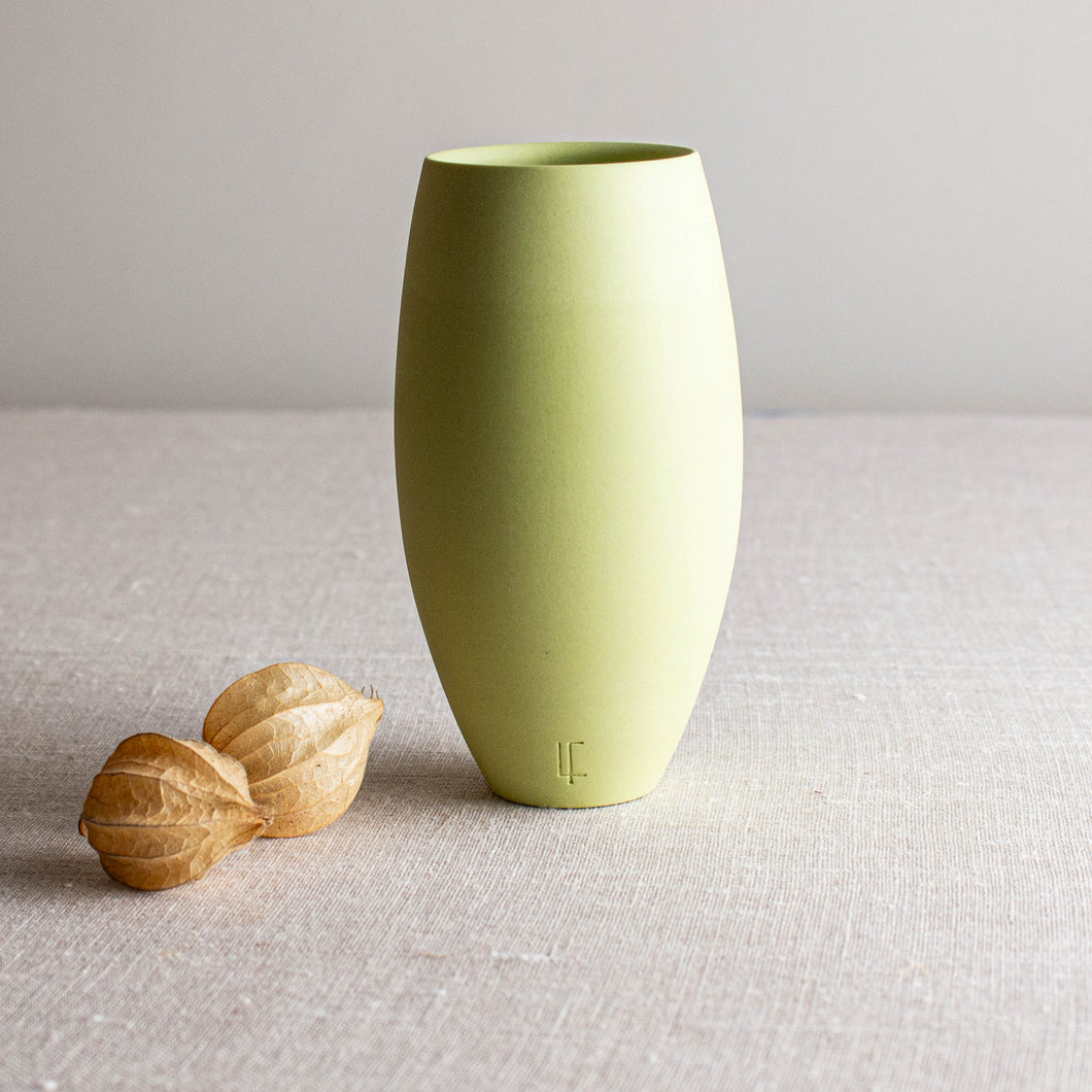 Chartreuse Porcelain Vessel
