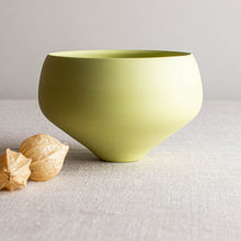 Load image into Gallery viewer, Chartreuse Porcelain Vessel 3
