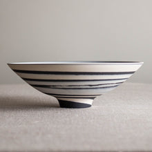 Load image into Gallery viewer, Black and White Porcelain Vessel 4
