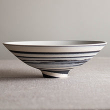 Load image into Gallery viewer, Black and White Porcelain Vessel 4
