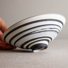 Load image into Gallery viewer, Black and White Porcelain Vessel 4
