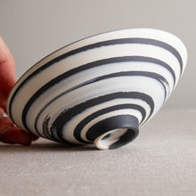 Load image into Gallery viewer, Black and White Porcelain Vessel 4
