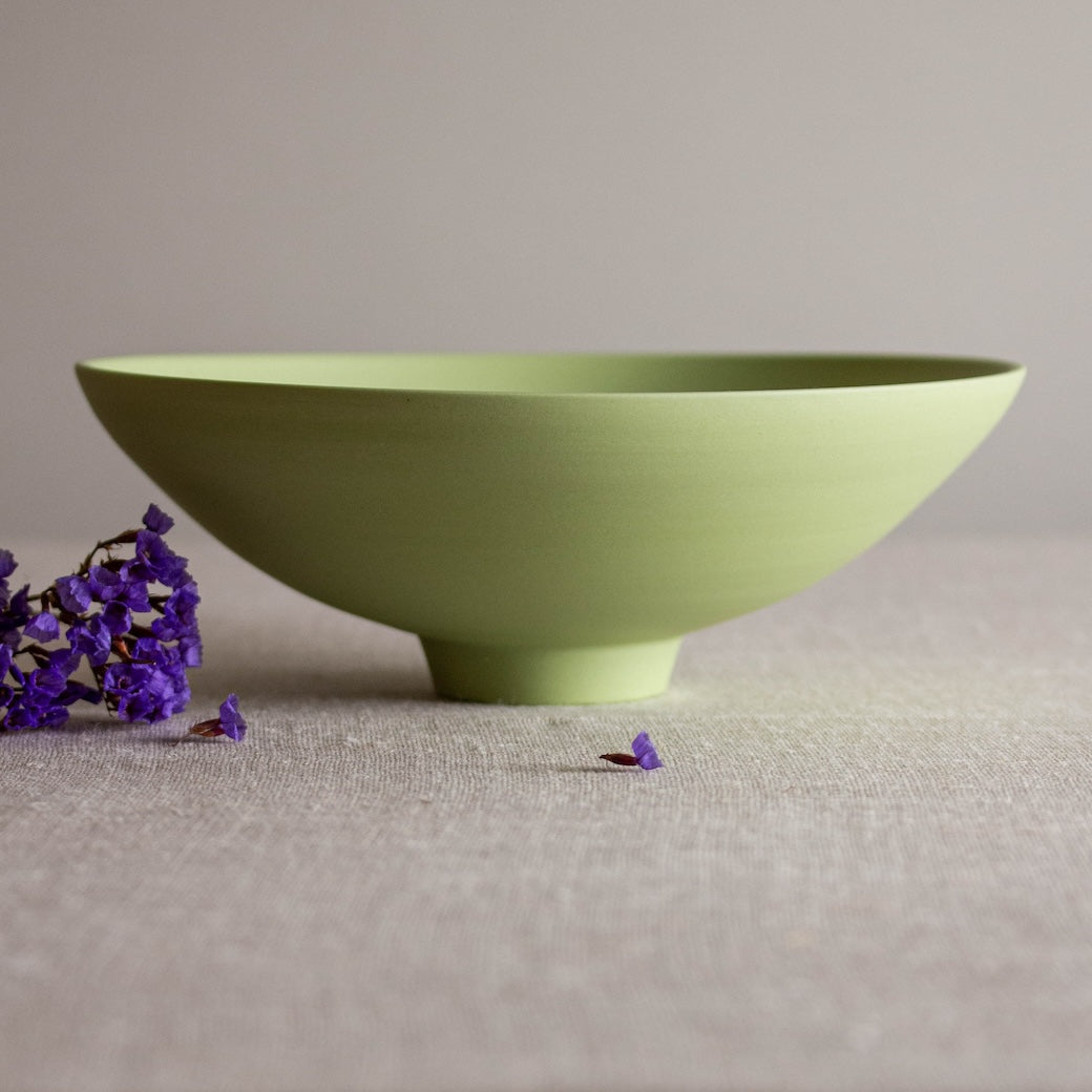 Pea Green Porcelain Vessel 8