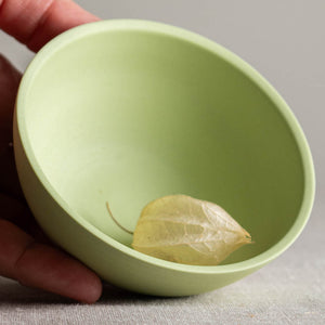 Small Pea Green Porcelain Bowl
