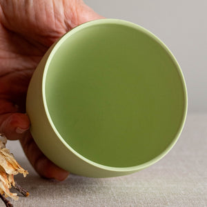 Pea Green Porcelain Vessel 10