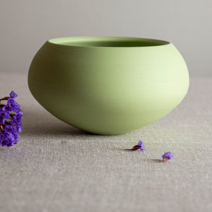 Pea Green Porcelain Vessel 11