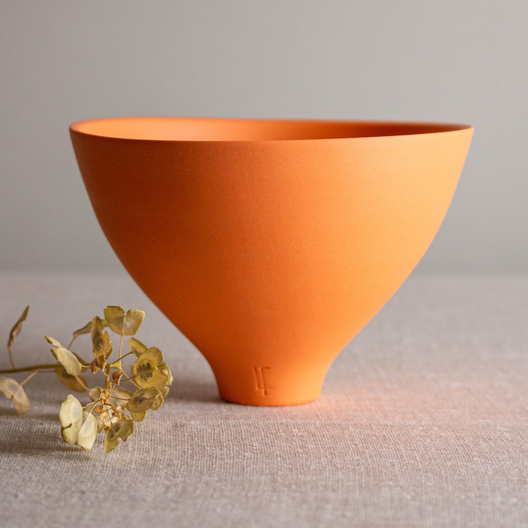 Orange Porcelain Vessel 3