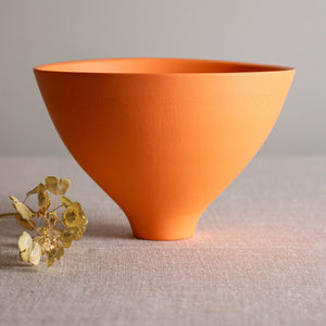 Orange Porcelain Vessel 3