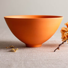 Load image into Gallery viewer, Orange Porcelain Vessel
