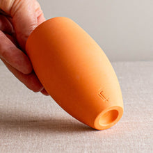 Load image into Gallery viewer, Orange Porcelain Vase Form
