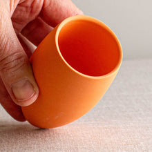 Load image into Gallery viewer, Orange Porcelain Vase Form
