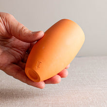 Load image into Gallery viewer, Orange Porcelain Vase Form
