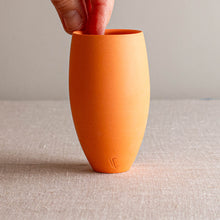 Load image into Gallery viewer, Orange Porcelain Vase Form
