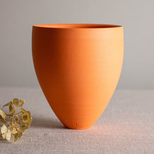 Orange Porcelain Vessel 6