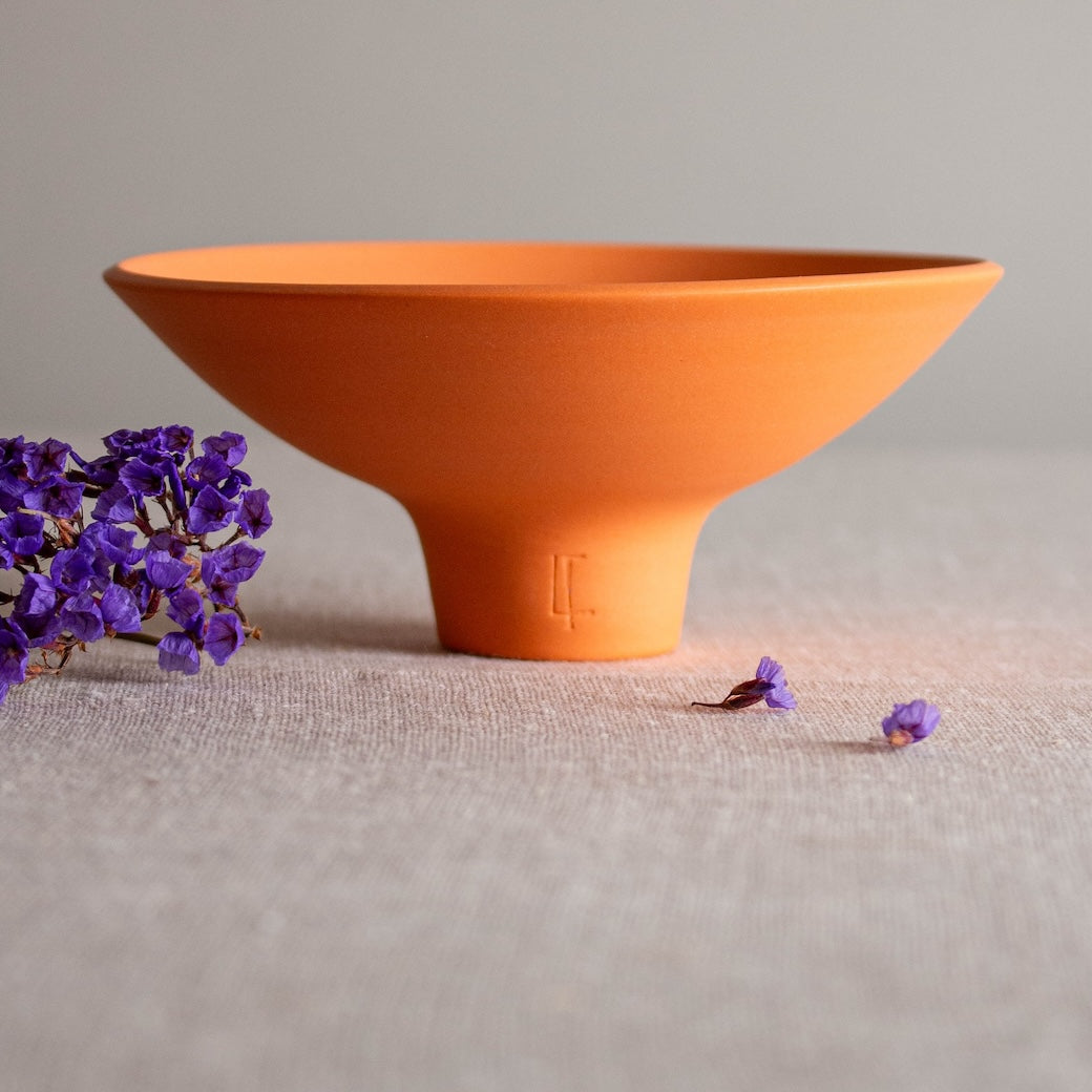 Orange Porcelain Vessel 9