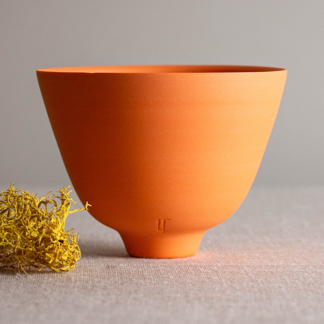 Orange Porcelain Vessel 8