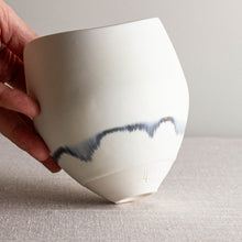 Load image into Gallery viewer, Manganese Line Series Vessel with Undulating Rim
