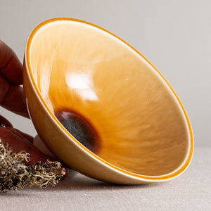 Butterscotch Vessel with Flared Foot