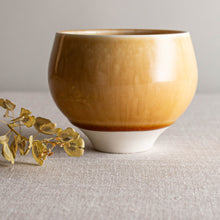 Load image into Gallery viewer, Butterscotch Glazed Small Tea Bowl Form
