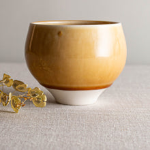 Load image into Gallery viewer, Butterscotch Glazed Small Tea Bowl Form
