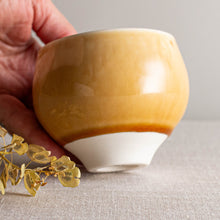 Load image into Gallery viewer, Butterscotch Glazed Small Tea Bowl Form
