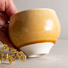 Load image into Gallery viewer, Butterscotch Glazed Small Tea Bowl Form
