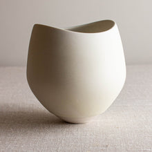 Load image into Gallery viewer, Crystalline White Matte glazed Vessel with Altered Rim
