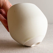 Load image into Gallery viewer, Crystalline White Matte glazed Vessel with Altered Rim
