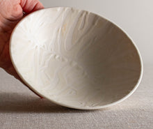 Load image into Gallery viewer, Painted "Tiger Stripe' Matte Cream Glaze Pattern
