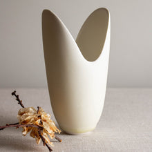 Load image into Gallery viewer, Vessel with Deeply Carved Rim in Matte Ivory
