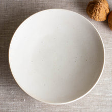 Load image into Gallery viewer, Crystalline White Matte Bowl with Kintsugi-Style Gold Accent
