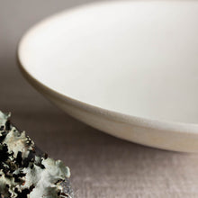 Load image into Gallery viewer, Crystalline White Matte Bowl with Kintsugi-Style Gold Accent

