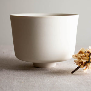 Crystalline White Matte Vessel 4