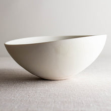 Load image into Gallery viewer, Matte White Vessel with High and Low Rim
