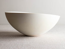 Load image into Gallery viewer, Matte White Vessel with High and Low Rim
